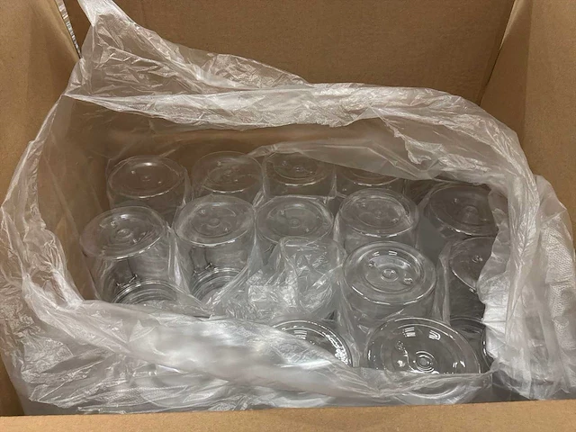 Kunststof potten met deksel (750 ml) (960x) - afbeelding 4 van  4