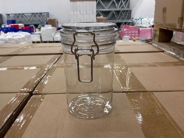 Kunststof potten met deksel (750 ml) (960x) - afbeelding 2 van  4