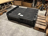 Kunststof stapelpallet krat (3x) - afbeelding 2 van  3