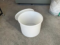 Kunststof ton met deksel - afbeelding 2 van  2