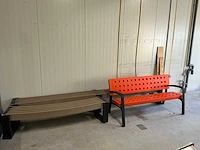 Kunststof tuinbank (3x)
