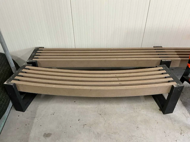 Kunststof tuinbank (3x) - afbeelding 2 van  5