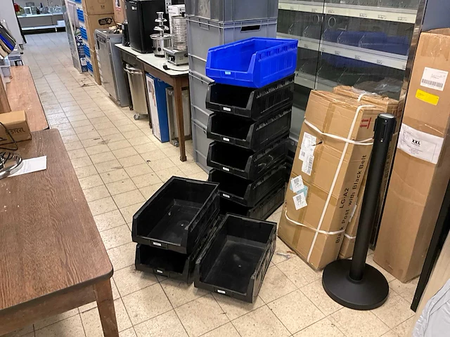 Kunststof voorraadbakken (9x) - afbeelding 1 van  5