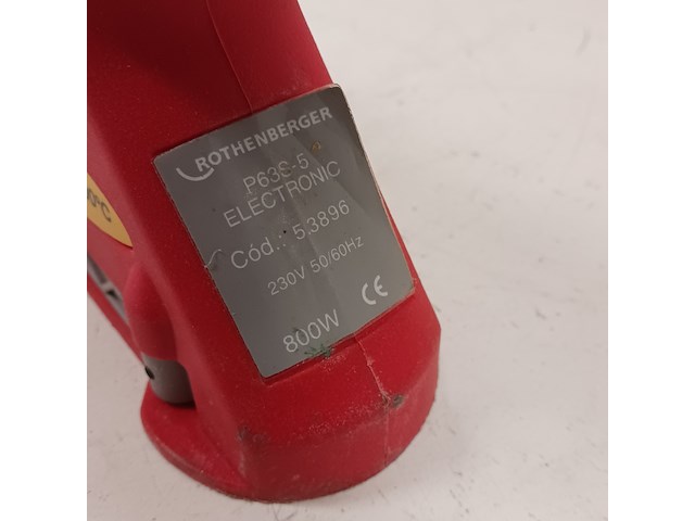 Kunststoflasapparaat - 20-63mm - 230v rothenberger, roweld p63-s6, 2011 - afbeelding 12 van  13