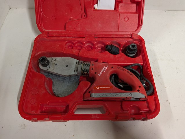 Kunststoflasapparaat - 20-63mm - 230v rothenberger, roweld p63-s6, bouwjaar 2011 - afbeelding 7 van  9