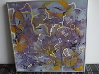 Kunstuitleen maassluis olieverfdoek "zomer" in lijst - 2 stuks - afbeelding 2 van  9