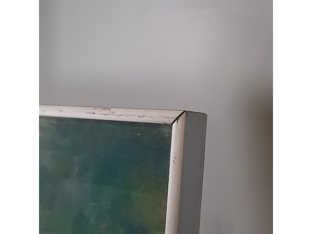 Kunstwerk, acryl op papier, maya wildevuur, bloemenveld, 1991 - afbeelding 7 van  8