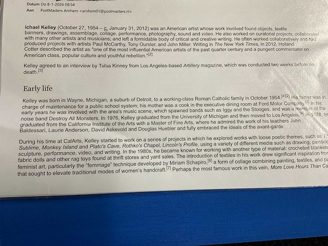 Kunstwerk art. mike kelley (1954-2012) bazaar - afbeelding 2 van  10
