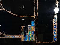 Kunstwerk, gemengde techniek, maya wildevuur, compositie