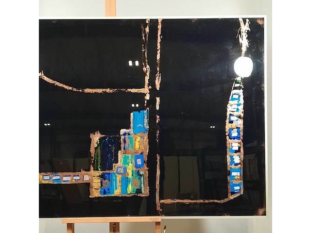 Kunstwerk, gemengde techniek, maya wildevuur, compositie - afbeelding 4 van  8