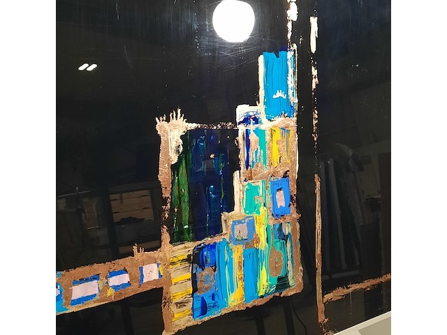 Kunstwerk, gemengde techniek, maya wildevuur, compositie - afbeelding 5 van  8