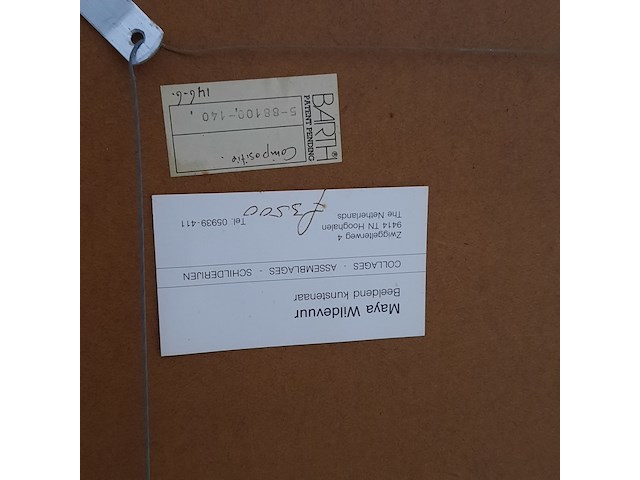 Kunstwerk, gemengde techniek, maya wildevuur, compositie - afbeelding 7 van  8