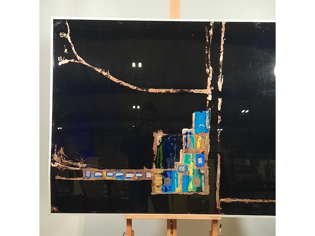 Kunstwerk, gemengde techniek, maya wildevuur, compositie - afbeelding 3 van  8