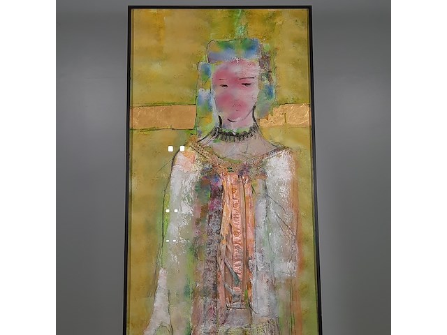 Kunstwerk, gemengde techniek, maya wildevuur, europese vrouwen, 1990 - afbeelding 3 van  8