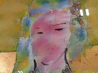 Kunstwerk, gemengde techniek, maya wildevuur, europese vrouwen, 1990 - afbeelding 5 van  8