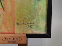 Kunstwerk, gemengde techniek, maya wildevuur, europese vrouwen, 1990 - afbeelding 7 van  8