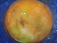 Kunstwerk, gemengde techniek, maya wildevuur, het heelal - afbeelding 1 van  7