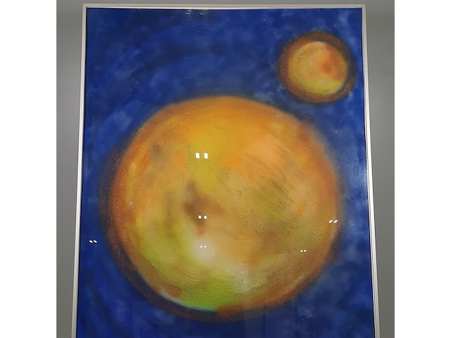 Kunstwerk, gemengde techniek, maya wildevuur, het heelal - afbeelding 3 van  7