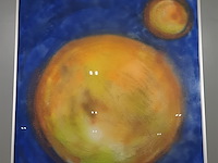 Kunstwerk, gemengde techniek, maya wildevuur, het heelal - afbeelding 3 van  7