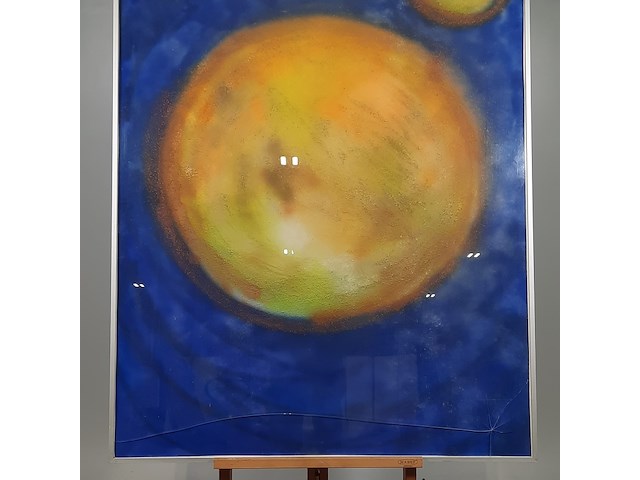 Kunstwerk, gemengde techniek, maya wildevuur, het heelal - afbeelding 4 van  7