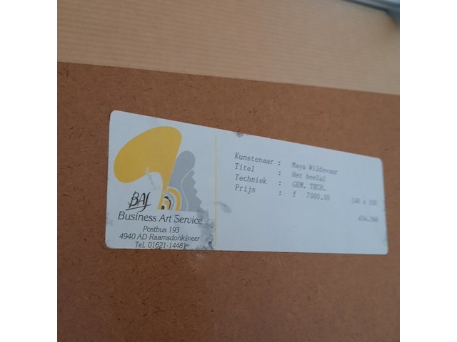 Kunstwerk, gemengde techniek, maya wildevuur, het heelal - afbeelding 7 van  7