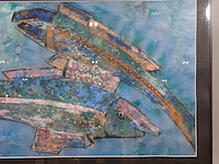 Kunstwerk, gemengde techniek, maya wildevuur, vis, 1990 - afbeelding 4 van  8
