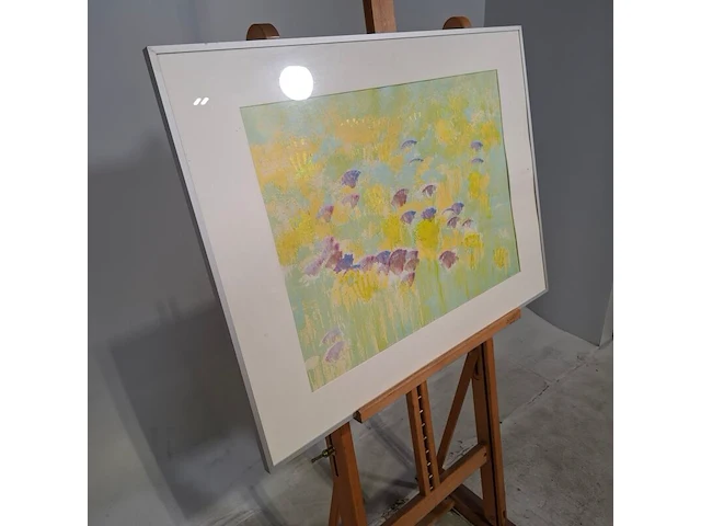 Kunstwerk in lijst, maya wildevuur, bloemenvelden - afbeelding 3 van  9