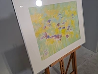 Kunstwerk in lijst, maya wildevuur, bloemenvelden - afbeelding 3 van  9