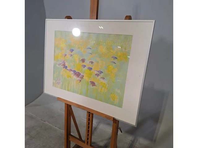 Kunstwerk in lijst, maya wildevuur, bloemenvelden - afbeelding 4 van  9