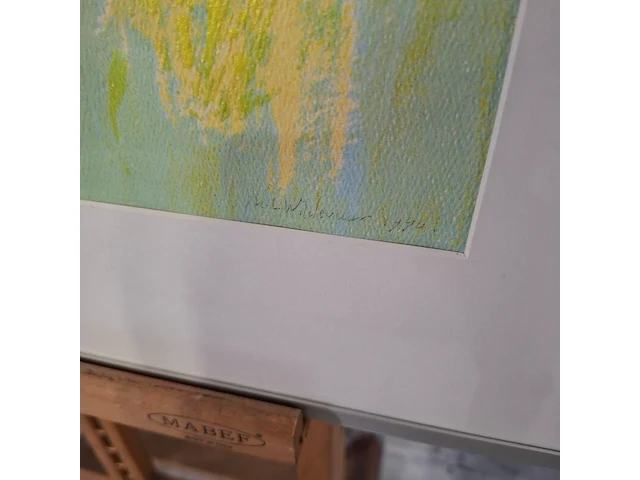 Kunstwerk in lijst, maya wildevuur, bloemenvelden - afbeelding 5 van  9