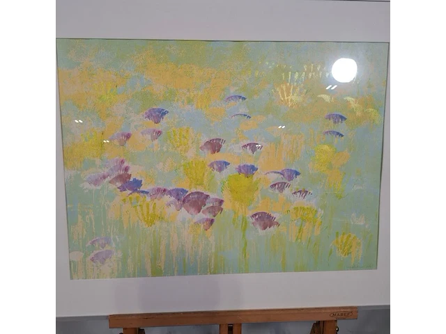 Kunstwerk in lijst, maya wildevuur, bloemenvelden - afbeelding 7 van  9