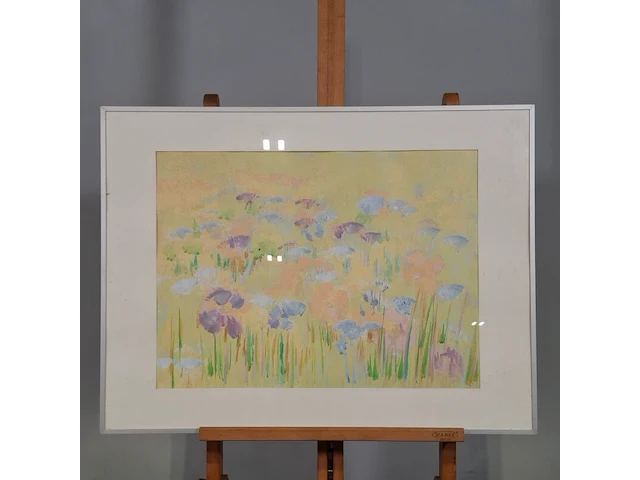 Kunstwerk in lijst, maya wildevuur, bloemenvelden - afbeelding 2 van  8