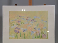 Kunstwerk in lijst, maya wildevuur, bloemenvelden - afbeelding 2 van  8