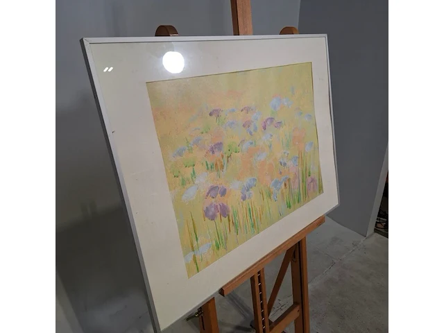 Kunstwerk in lijst, maya wildevuur, bloemenvelden - afbeelding 3 van  8