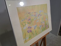 Kunstwerk in lijst, maya wildevuur, bloemenvelden - afbeelding 3 van  8