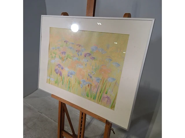 Kunstwerk in lijst, maya wildevuur, bloemenvelden - afbeelding 4 van  8