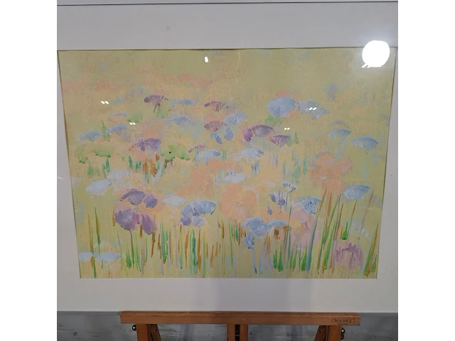 Kunstwerk in lijst, maya wildevuur, bloemenvelden - afbeelding 5 van  8