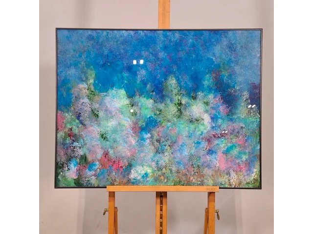 Kunstwerk in lijst, maya wildevuur, compositie - afbeelding 2 van  8