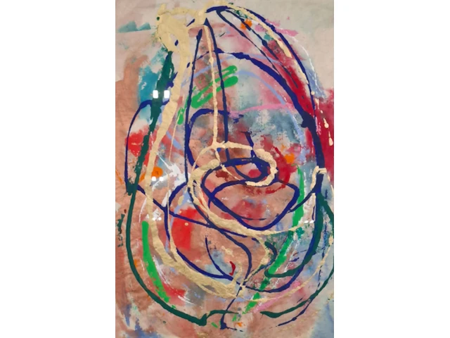 Kunstwerk in lijst, maya wildevuur, compositie - afbeelding 1 van  7