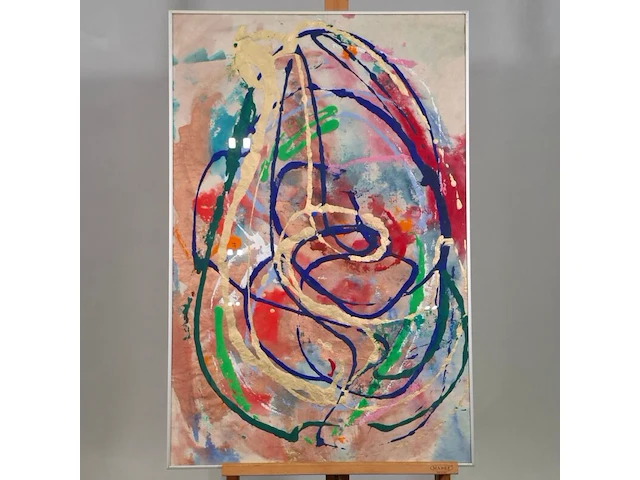 Kunstwerk in lijst, maya wildevuur, compositie - afbeelding 2 van  7