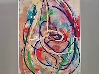Kunstwerk in lijst, maya wildevuur, compositie - afbeelding 2 van  7