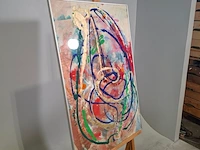 Kunstwerk in lijst, maya wildevuur, compositie - afbeelding 4 van  7