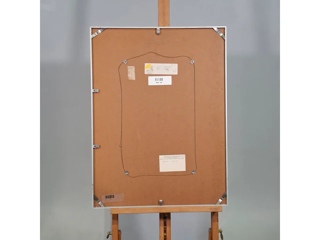 Kunstwerk in lijst, maya wildevuur, geisha op de rug - afbeelding 7 van  8