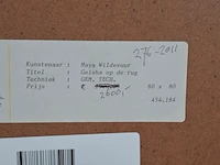 Kunstwerk in lijst, maya wildevuur, geisha op de rug - afbeelding 8 van  8