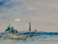 Kunstwerk in lijst, maya wildevuur, gottskar zweden, 1991