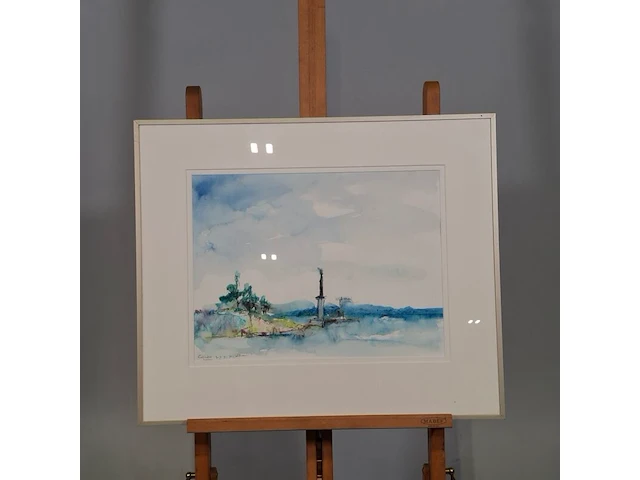 Kunstwerk in lijst, maya wildevuur, gottskar zweden, 1991 - afbeelding 2 van  9