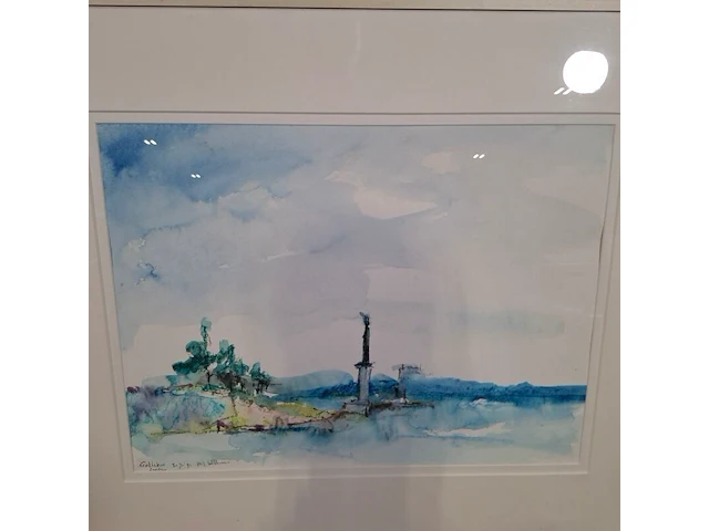 Kunstwerk in lijst, maya wildevuur, gottskar zweden, 1991 - afbeelding 6 van  9