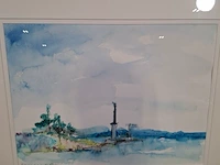 Kunstwerk in lijst, maya wildevuur, gottskar zweden, 1991 - afbeelding 6 van  9