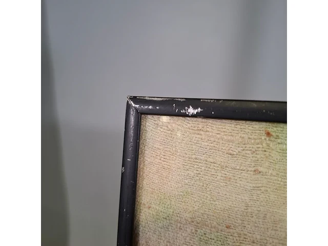 Kunstwerk in lijst, maya wildevuur, landschap, 1987 - afbeelding 6 van  8