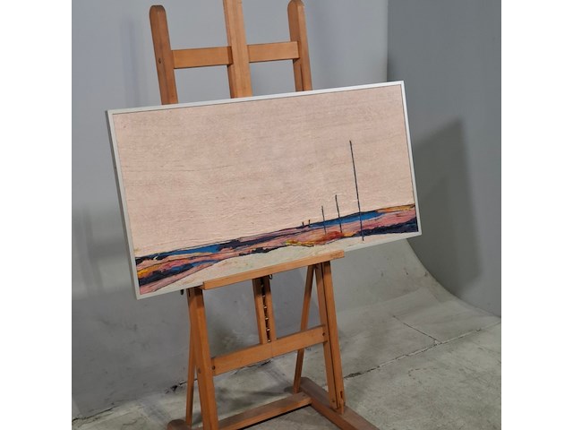 Kunstwerk in lijst, maya wildevuur, strand, zijde - afbeelding 2 van  6